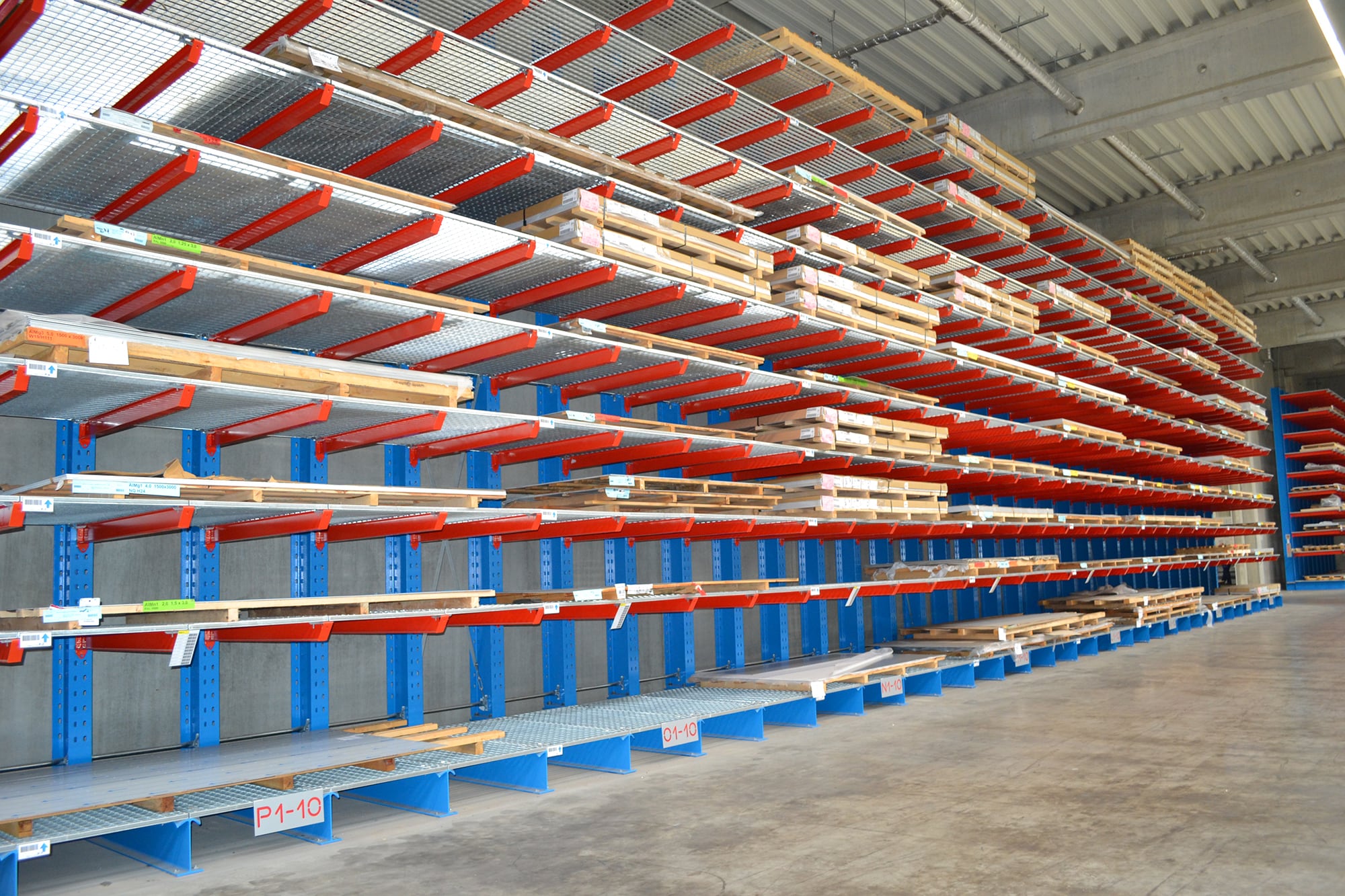 cantilever racking systems, gratings